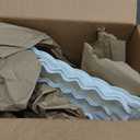 7 Pcs Dessert Table Display Set - 2 x 3 Tiered Cupcake Stand Holder ,2x Tongs,3 X Serving Tray Combo for Tea Party, Birthday, Baby Shower,Wedding-Wave Square