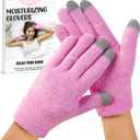Moisturizing Gel Glovers,Touchscreen Silicone Moisturizing Gloves,Softening Dry Cracked Hand Skins with Essential Oils and Vitamins.