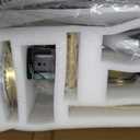52 Inch Modern White and Gold Ceiling Fans with Lights and Remote