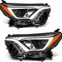 811500R080 811100R080 Left & Right Headlights Assembly Headlamps Replacement for Rav 4 2016 2017 2018 Driver & Passenger Side