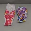 Jollywoods 3 Pack Washable Female Dog Diaper Onesie Sanitary Pantie with Adjustable Suspender, Reusable Fixed Doggie Diapers, Super Absorbent Leakproof for Dog in Heat Cycle, L