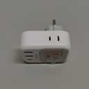 UK Adapters for Travel 2 Pack, TESSAN Type G US to UK Plug Adapter with 4 Outlets 3 USB Charger(1 USB C Port), Power Adaptor for USA to Ireland Scotland Dubai Hong Kong England British Kenya London