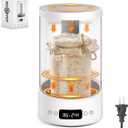 Sourdough Starter Warmer Home Incubator - Upgraded Sour Dough Warmer Box with Double Heating Plates and Warming Dome, 70-100F Precise 1F Thermostat, 24H Timer Fermentation Sourdough Heater Mat Tool