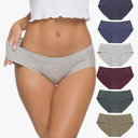 Wealurre Cotton Bikini Women's Breathable Panties Seamless Comfort Underwear, L