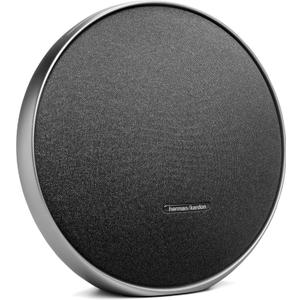 Harman Kardon Onyx Studio 9 - Portable Stereo Bluetooth Home Speaker with Built-in Battery and USB Charging, self-Tuning, and Multi-Speaker Connection by Auracast - Black 