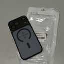 DEERLAMN Strong Magnetic Case for iPhone 17 Pro Max 6.9-Inch,[Compatible with Magsafe][Military Grade Drop Protection] Clear Slim Shockproof Protective Phone Cover-Transparent+Black