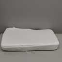 Cooling Leg Pillow for Side Sleepers 100% Cooling Fabric Knee Pillow for Side Sleeping, Leg Elevation Memory Foam Pillow for Hip/Back/Sciatica Pain Relief Helps Spine Alignment 15"x25" (Cooling, M) White