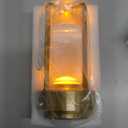 Portable Metal Table Lamp for Indoor/Outdoor ,Rechargeable Cordless LED Lamp, 3-Colour Infinitely Dimming Battery Powered Small Desk Lamp, Restaurant/Bedroom/Bar/Coffee Shop/Camping Light (Gold)