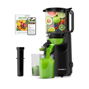 Ecoself J6 tm "SLOW JUICER", Self-feeding & hands-free design, Juicer machine easy to clean, 5.3."