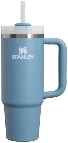 Stanley Quencher H2.0 Tumbler with Handle and Straw 30 oz | Flowstate 3-Position Lid | Cup Holder Compatible for Travel | Insulated Stainless Steel Cup | BPA-Free | Indigo