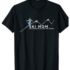 Got Passed by My Daughter Funny Skiing Snow T-Shirt, Medium