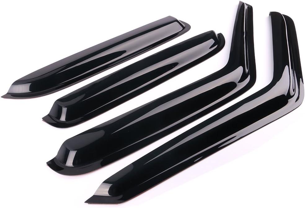 Window Visor Compatible with 1995-2005 GMC Jimmy Chevrolet Blazer 1996-2001 Oldsmobile Bravada 1998-2001 GMC Envoy, Dark Smoke Tint Acrylic Rain Sun Guard Wind Vent Air Deflector by IKON MOTORSPORTS