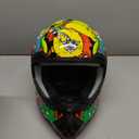 VCOROS Youth Kids Dirt Bike Helmets Motocross Street Offroad BMX MX ATV Dirtbike Motorcycle Helmet VS-905 with Goggles Gloves DOT Approved(Color Cartoon Bean, XL)