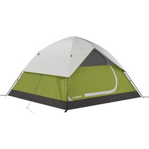 HAUSHOF 2-Person Family Dome Tent with Removable Rain-Fly, Easy Set Up Portable Camping Tent for Backpacking Hiking Backyard Outdoor, Green