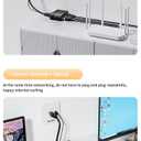 1 to 3 Port RJ45 Network Ethernet Adapter Splitter,esbeecables Ethernet Splitter 1 Male to 3 Female LAN Ethernet Splitter Adapter with USB Charging Port Suitable Super Cat5,Cat5e,Cat6,Cat7,Cat8