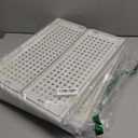 SNSLXH 5 Pack Stackable Closet Storage Basket, Multifunctional & Foldable Closet Organizer for Bathroom Kitchen Laundry Room Wardrobe Storage, Space-Saving Clothes Storage Drawer Organizer, White