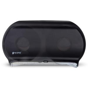 San Jamar - SJMR4000TBK R4000TBK Twin 9" Jumbo Tissue Dispenser, Black Pearl, 12" x 19" x 5.3"