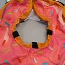 Grand Line Donut Inflatable Collar for Dogs and Cats, Soft Recovery Dog Cone After Surgery, Protective Pet Neck Cone for Dogs, Not Block Vision (Pink, L)