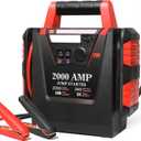 Jump Starter with Air Compressor,2000A Car Battery Jumper Starter 260 PSI Tire Inflator,6 in 1 Auto Lead-Acid Battery Booster Jump Starter for Up to 10.0L Gas or 8.0L Diesel with LED Light