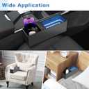 2 x Heart Horse Car Seat Gap Filler Abyss Effect Atmosphere Light, Seat Gap Filler Organizer Box with USB and Type-C Charging Ports, Card Coin Storage Car Interior Accessories 2PCS