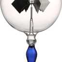 Large Solar Power Crookes Radiometer Gift Home Desk Decoration (Blue)