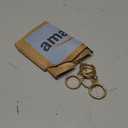 M METERXITY 10-Pack Curtain Ring with Eyelet 1 Inch ID Fits Up to 3/4 Inch Curtain Rod Gold Metal Drapery Rings for Sliding Window Bathroom Door Shower Rod