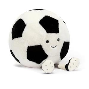 Jellycat Amuseables Soccer Ball Stuffed Toy, 12 inches - Soccer Ball Plush Gift for Sports Fans no eye
