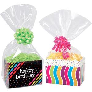 A1 Bakery Supplies Gifwrap Cellophane Bags Gift Warp Basket Bags Gift Basket Bags 10 Pack Bags only (12 In X 24 In)