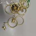 Iron Metal Curtain Clip Rings 2 Inch Interior Diameter (20, Gold)