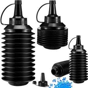 4 Pack Bullet Subpackage Bottle Gel Gun Accessories Subpackage Bottle Bullets Beads Refill Ammo Plastic Hopper for Summer Beach Party Outdoor Game