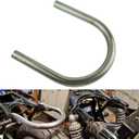 1 inch Tube Hoop Retro Motorcycle Cafe Racer Seat Frame Hoop Loop for Modified Vintage Motorcycle (1 inch Tube/Flat Loop/Width 230mm/9.06in)
