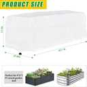 Plant Covers Freeze Protection 4.6 x 2.3 x 1.5FT Rectangular Plant Cover for Winter, 2 Pcs Frost Cloth for Outdoor Plants Raised Garden Bed Cover, Winter Frost Blanket with Insulated Liner Drawstring