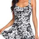 MiYang Women's Swimwear One Piece Slimming Skirt Tummy Control Swimdress Bathing Suit (X-Large)