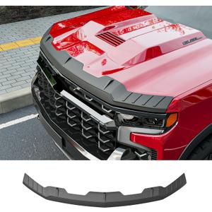 Hood Protector Compatible with 2019-2026 Chevy Silverado 1500 Hood Deflector TPE Shield Replacement for 2019-2026 Chevy Silverado Accessories