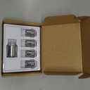 Anti-Theft Wheel Lock Lug Nuts, M12x1.5, 4-Piece Set + 1 Hex Key, Compatible with Honda Accord, CR-V, Civic, HR-VReplace 08W42-SNA-101