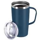 MEBRUDY 32 oz Insulated Water bottle with Straw, Stainless Steel Water bottles With Leak Proof Locking, Keep Cold 24 hours and BPA-Free for Sports, Travel, Gym and School, Blue