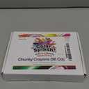 S&S Worldwide Color Splash! Chubby Crayons. Easy To Grip Chunky Crayons For Kids & Seniors, Divided Box For Sorting, 12 ea of 8 Bright Colors, 2-3/8"L x 7/16" diam. No wrappers, Non-Toxic, Pack of 96.