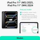 ESR 2 Pack Screen Protector for iPad Pro 11 Inch (M5/M4) 2025/2024, 9H Tempered Glass Film with Ultra Fit Tray, Scratch Resistant, HD Clarity, Bubble Free Application, Apple Pencil Support