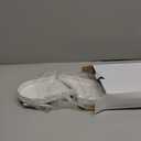 Matte White Round Soap Dispenser Tray, 8 Soap and Lotion Bottle Tray Organizer Plate for Bathrooms, Kitchens, Countertops - Holds 2 Soap Dispensers