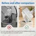 Snap Grip Mini Mop, 2026 Upgraded Disposable Dust Mop, Zero Touch Mini Mops, Convenient Cloth Changing Mops for Kitchen Counter, Foldable 130cm Adjustable Long Handle Mopping Stick (1 mop + 5 Cloths)