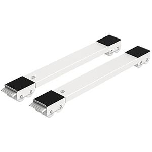 Ronlap Furniture Washing Machine Dolly, Extendable Appliance Rollers Refrigerator Heavy Duty, Washing Machine Stand Wheels Fridge Appliance Dolly Movers Mobile Washer and Dryer Moving Base, White 4 PCS