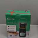 Tastyle Single Serve One Cup Coffee Maker, for K Cups and Grounds, Mini Coffee Maker with Portable Handle, 6 to 12 Oz Brew Size, for Travel, Camping, Office, RV and Dorm, 120V, Black and Gold