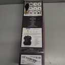 Juegoal Black Mini Christmas Tree, 24 Inch/2 FT Lighted Tabletop Artificial Xmas Pine Tree, Halloween Small Tree Light Up Battery Operated & Timer with 50 LED Lights, for Holiday Home Party Decor