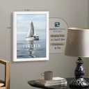 12x18 Poster Frame Set - 3 Pack, Textured White Solid Wood with HD Tempered Glass, Wall Gallery Picture Photo Frame