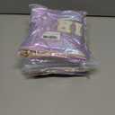 4 x Hiroyuki Iridescent Makeup Bag, 14 inches Cosmetic Bag, Large Capacity Travel Pouch (Hair, purple)