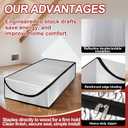Attic Stairway Insulation Cover, Premium Energy Saving Attic Door Tent for Pull Down Stairs with Heavy-Duty Zipper, Fits 25" x 54" Opening, Easy Staple-On Install