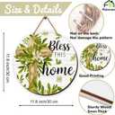 Spring Wooden Wreaths for Front Door Easter Butterfly Welcome Sign Summer Birds Flowers Decor Jesus Spring Decorations for Home Party