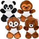 Rhode Island Novelty 15" Jungle Assortment Plush, 1 Piece per Order