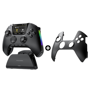 Manba Magnetic Cover (Black) One Interactive Screen Wireless Gaming Controller (Black)
