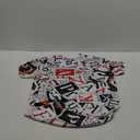 Novelty Men's Letters Printed T-Shirt Funny Graffiti Graphic Tee Shirt (X-Large, Red)